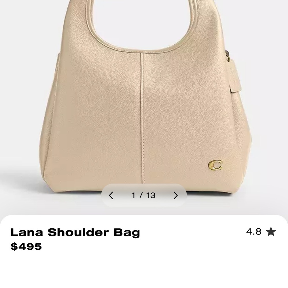 Coach Cream Shoulder Bag